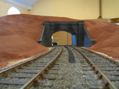 Ballasting of the track under the bridge